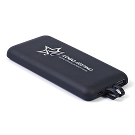 Зарядное устройcтво “ENC Medium“, 8000 Mah, со светящимся лого (Чёрный)
