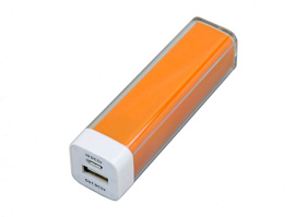 Универсальное зарядное устройство power bank- красный. 2600 Mah (Оранжевый)