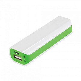 Внешний аккумулятор, Aster PB, 2000 mAh, в подарочной упаковке с блистером (Белый; Зелёный)