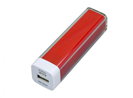 Универсальное зарядное устройство power bank- красный. 2600 Mah (Красный)