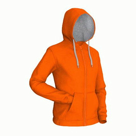 Толстовка мужская 17 Style (Оранжевый; Серый)
