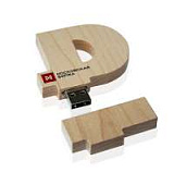USB-Flash накопитель (флешка), модель DR005, 32 GB, USB 2.0 бук натуральный