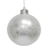 Vintage Glowing Ball - стеклянный елочный  шар под гравировку с подсветкой вашего логотипа, диаметр 