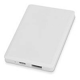 Портативное зарядное устройсто "Кард", 2500 mAh, цвет белый