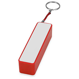 Портативное зарядное устройство "Сатурн", 2200 mAh, цвет белый с черным (Красный; Белый)