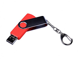 Флешка c разъемами MicroUSB и TypeC, 16Гб, USB2.0 (Красный)