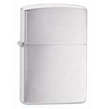 Зажигалка ZIPPO Classic с покрытием Brushed Chrome, серебристая матовая