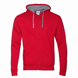 Толстовка STAN17J (Красный; серый)