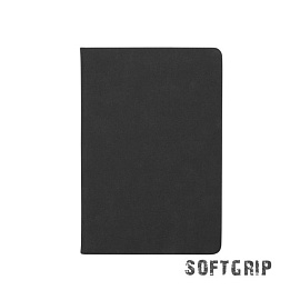 Ежедневник недатированный "Флоренция"с покрытием SOFT GRIP, формат А5, цвет чёрный (Чёрный)