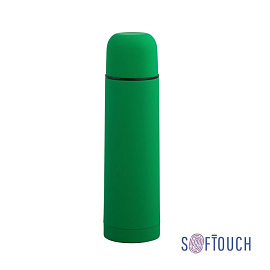 Термос "Крит" с покрытием SOFT TOUCH, 0,5 л, чёрный (Зелёный)