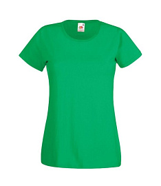 Футболка FOTL Lady-Fit Valueweight T (Ярко-зеленый; XS)