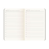 Ежедневник Portobello BtoBook, Latte, недатированный, черный