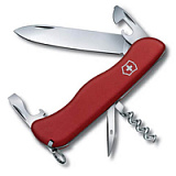 Нож перочинный VICTORINOX Picknicker, 111 мм, 11 функций, с фиксатором лезвия, красный