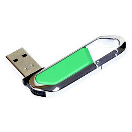 USB-Flash накопитель (флешка) "ALPS" в виде карабина (Зелёный)