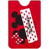 Чехол для карточки Minnie and Mickey, красный