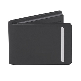 Портмоне со cъёмным (на магните) беспроводным зарядным устройством 3000 mAh, цвет черный (Чёрный)
