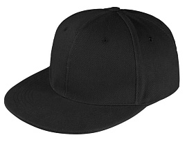 Бейсболка Unit Snapback с прямым козырьком (Чёрный)