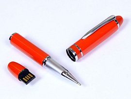 USB-Flash накопитель (флешка) - металлическая ручка, модель 370, объем памяти 32 Gb (Оранжевый)