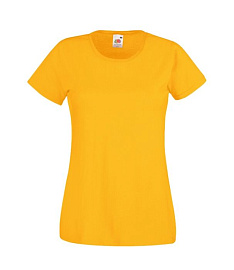 Футболка FOTL Lady-Fit Valueweight T (жёлтый; L)