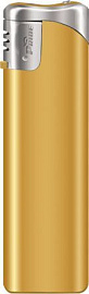 Пьезозажигалка многоразовая серия Matt Color/Black Cap Е-101 (Золотой)