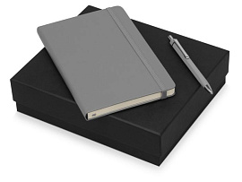 Подарочный набор Moleskine Hemingway с блокнотом А5 и ручкой (серый)