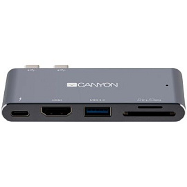 DS-5. Док-станция Thunderbolt 3, 5-в-1 (серый)