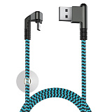 Кабель  USB 2.0 - microUSB, 2.1A, игровой, OLMIO