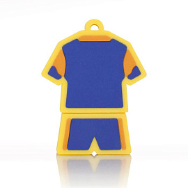 Флешка PVC054 "Спортивная форма" с чипом 16 гб. USB 2.0 (Голубой)