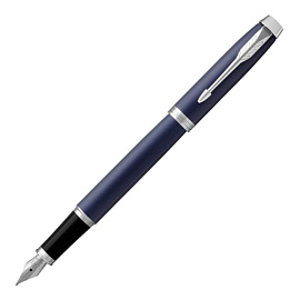 Ручка перьевая Parker IM Matte Blue CT (Тёмно-синий; Чёрный; Серебряный)
