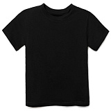 Футболка детская T-bolka Fit Kids черная, на рост 154-164 см (14 лет)