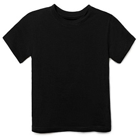 Футболка детская T-bolka Fit Kids черная, на рост 154-164 см (14 лет) (Чёрный)