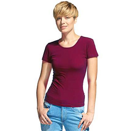 Футболка женская 37W Slim Woman (Бордовый)