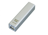 Универсальное зарядное устройство_ power bank. Серебряный - 2600 Mah