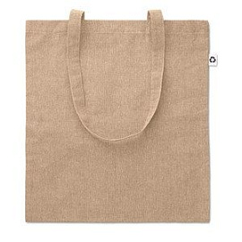 Сумка шоппер 140 гр., COTTONEL DUO, синяя (Бежевый)