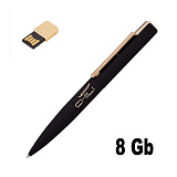 Ручка шариковая "Callisto" с флеш-картой на 8GB, с покрытием SOFT TOUCH