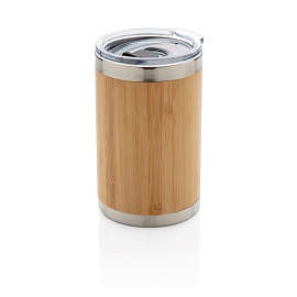 Термокружка Bamboo coffee-to-go, 270 мл (Коричневый; Серебряный)