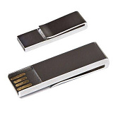 USB-Flash накопитель (флешка) в виде зажима для купюр в металлическом корпусе, модель Money-Keeper, 