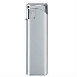 Зажигалка пьезо многоразовая (51000) "Flameclub" P-03 Silver Metallic
