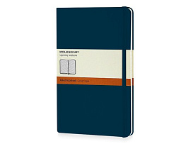 Записная книжка Classic, формат A5 (блок в линейку), цвет чёрный (Тёмно-синий)