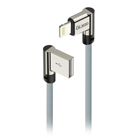 Кабель USB 2.0 -  1м, угловой, OLMIO, ()