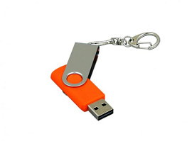 Флешка 4 Гб. Темно-синий, USB2.0 (Оранжевый)