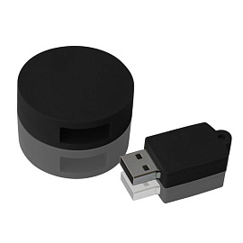 Флешка PVC045 с чипом 16 гб. USB 2.0 (Чёрный)