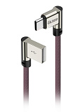 Кабель USB 2.0 - USB type-C, 1м, угловой, OLMIO