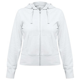 Толстовка женская Hooded Full Zip (белый)