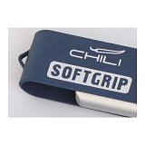 Ручка шариковая "Lip SOFT GRIP", цвет чёрный с серебристым