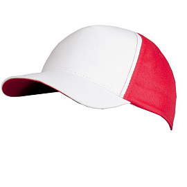Бейсболка Unit Pro (белый; красный)