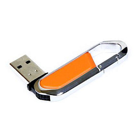 USB-Flash накопитель (флешка) "ALPS" в виде карабина (Оранжевый)