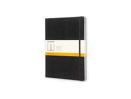 Записная книжка Moleskine Classic, XLarge, размер 19х25 см, (блок в линейку), цвет чёрный (Чёрный)