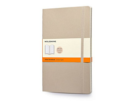 Записная книжка Classic Soft, формат A5 (блок в линейку) (Бежевый)