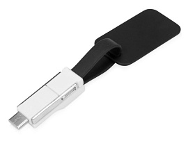 Зарядный кабель 3-в-1 Charge-it, черный (чёрный; белый)